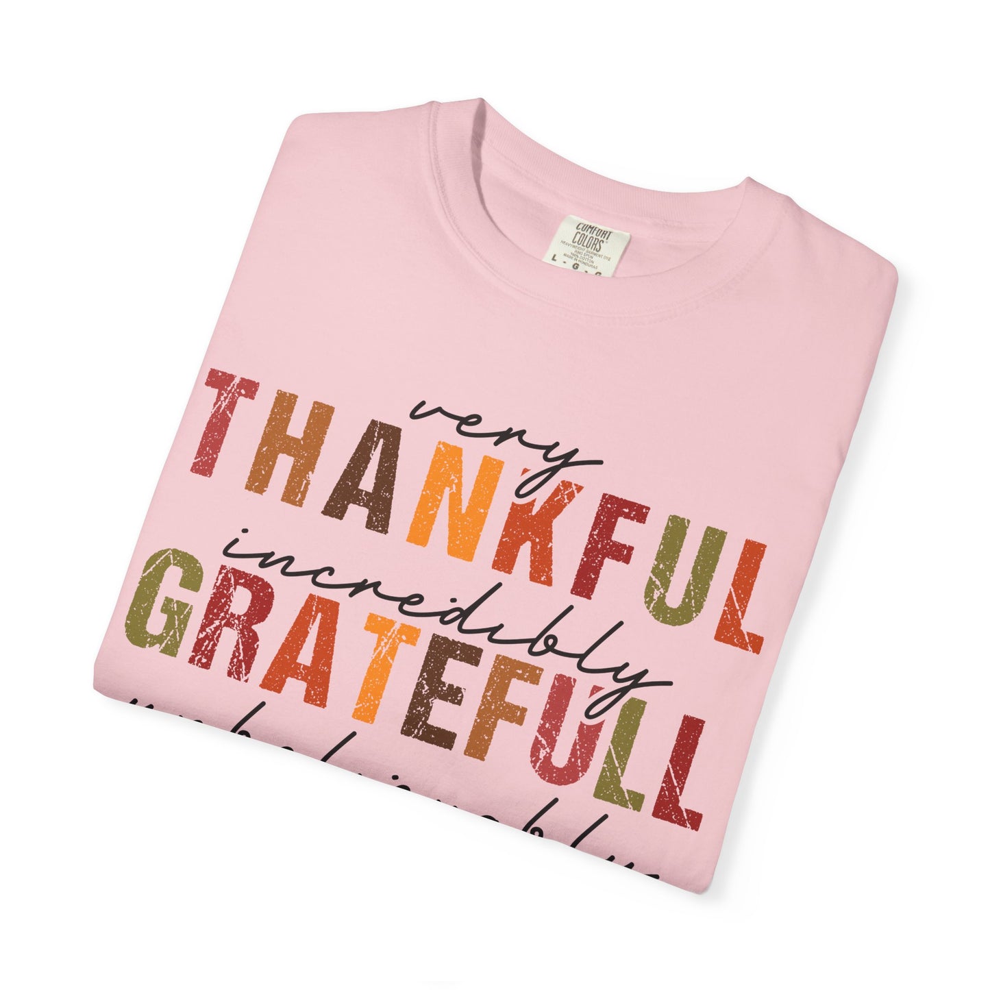 Thankful Grateful Blessed T-shirt | Inspirational Thanksgiving Shirt