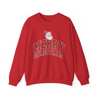 Retro Merry Christmas Santa Sweatshirt | Unisex Holiday Season Sweater | Santa Claus Sweatshirt | Christmas Gift | Christmas Season Top