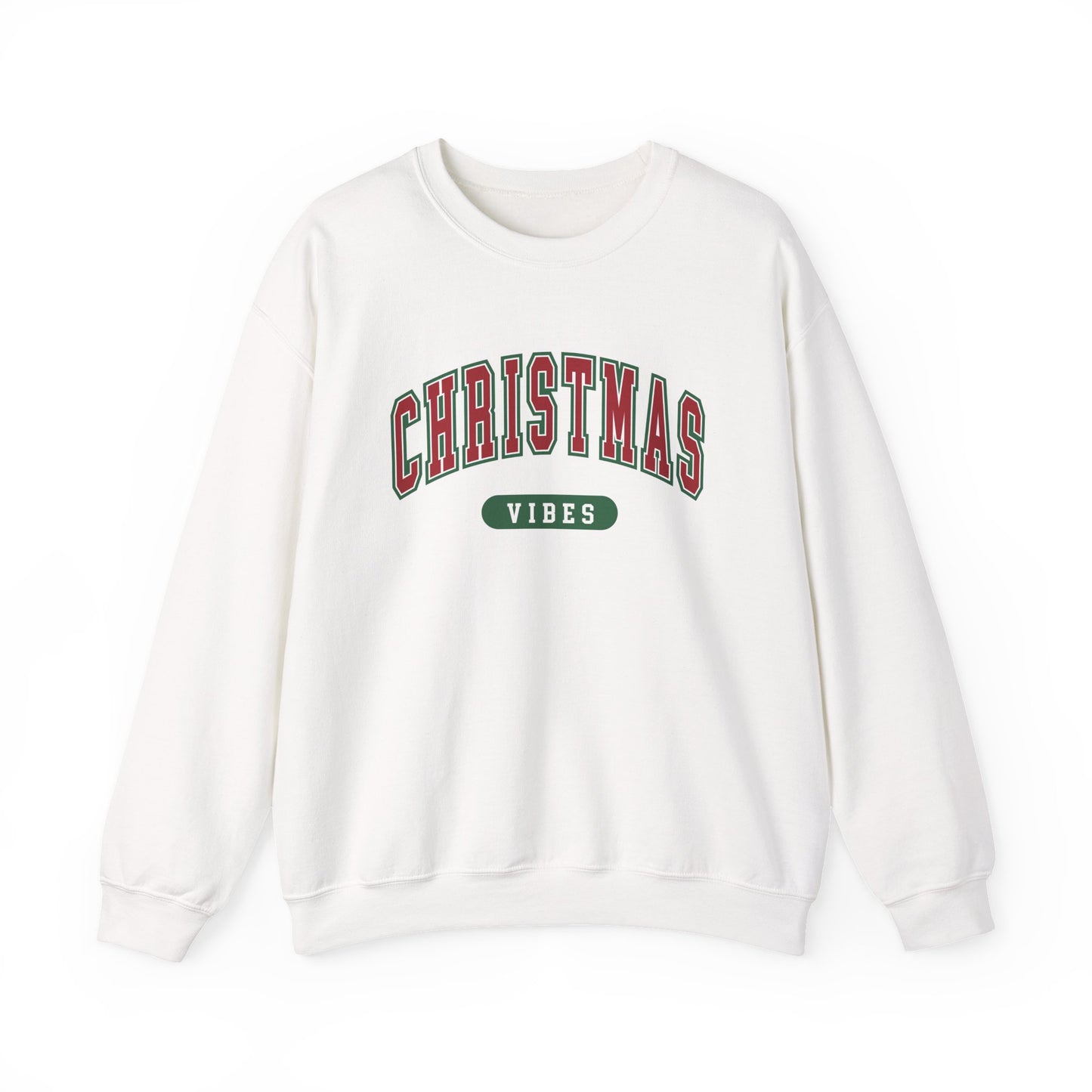 Womens Christmas Sweatshirt | Retro Christmas Vibes Sweatshirt | Holiday Sweater | Womens Xmas Party Crewneck, Festive Holiday Outfit