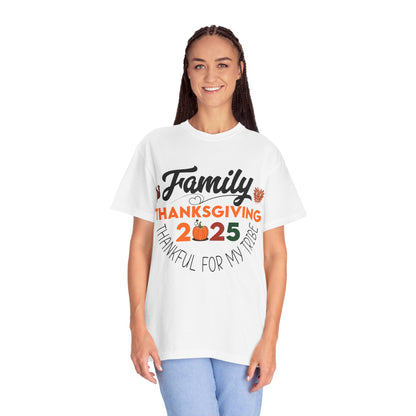 Family Thanksgiving 2025 T-Shirt | Thankful For My Tribe