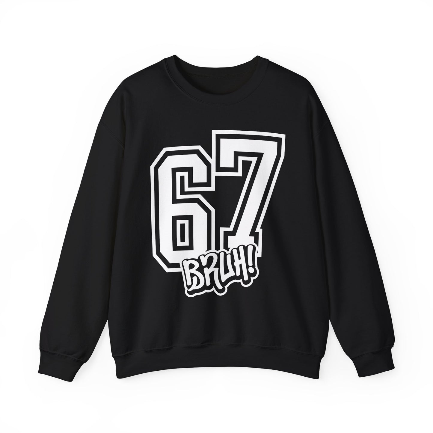 Funny Six Seven 6 7 Bruh Meme Sweatshirt | Gen Alpha Slang 6 7 Bruh | Funny Sports Gift For Friend Sweater | Viral Meme Sweatshirt