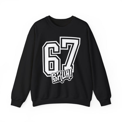 Funny Six Seven 6 7 Bruh Meme Sweatshirt | Gen Alpha Slang 6 7 Bruh | Funny Sports Gift For Friend Sweater | Viral Meme Sweatshirt