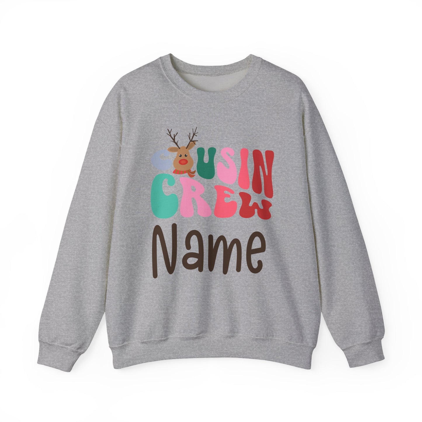 Personalized Christmas Cousin Crew Shirt | Groovy Cousin Crew Sweatshirt | Retro Kids Shirt-Cousin Crew Onesie | Matching Family Christmas