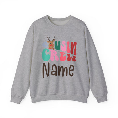 Personalized Christmas Cousin Crew Shirt | Groovy Cousin Crew Sweatshirt | Retro Kids Shirt-Cousin Crew Onesie | Matching Family Christmas
