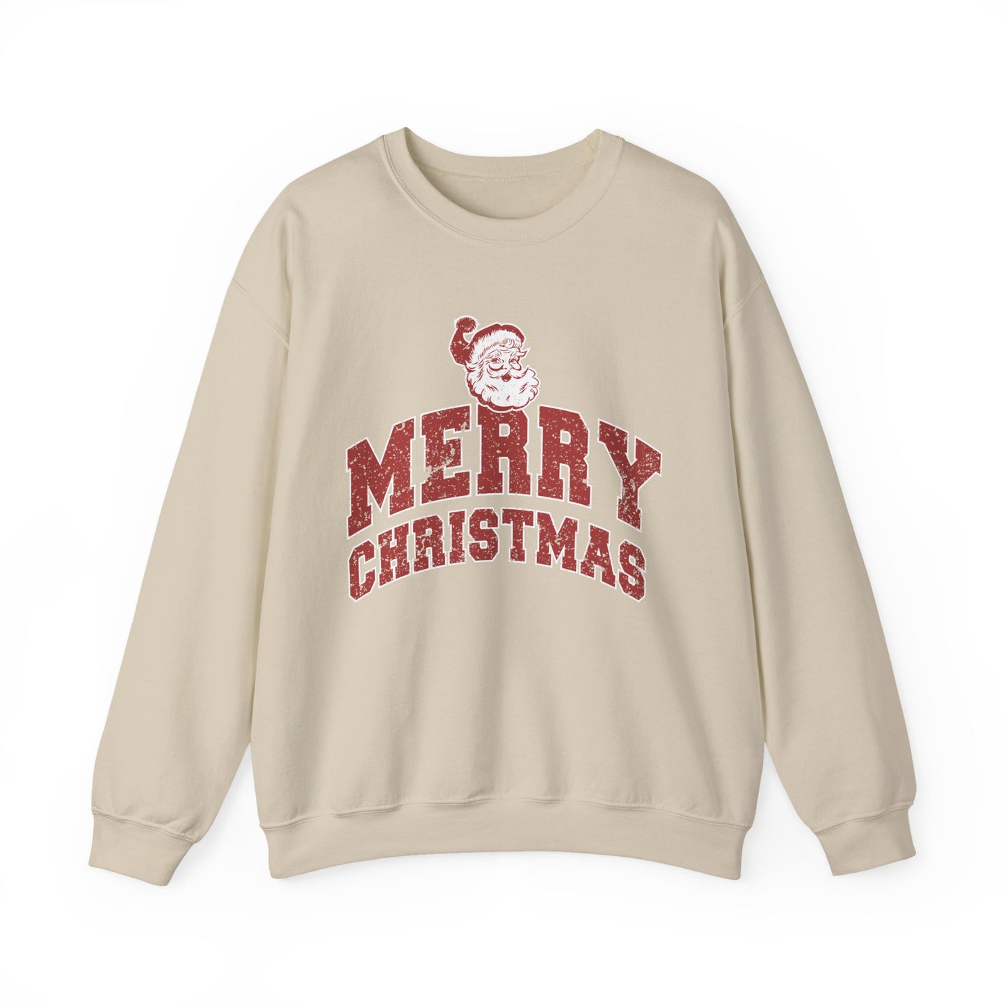 Retro Merry Christmas Santa Sweatshirt | Unisex Holiday Season Sweater | Santa Claus Sweatshirt | Christmas Gift | Christmas Season Top