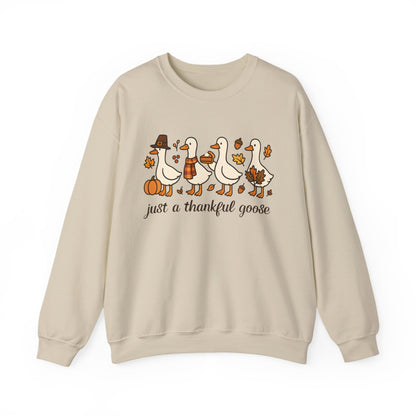 just a thankful goose sweatshirt | Thanksgiving goose illustration