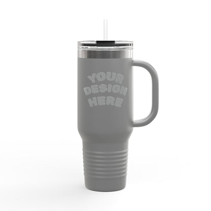 Personalized 40oz Tumbler | Stainless Steel Travel Mug with Straw | Leak-Proof Lid | Custom Name or Text | Vacuum Insulated Coffee Water Cup