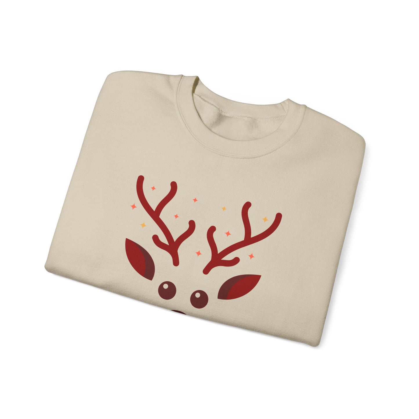 Personalized Kids Christmas Shirt | Girls Reindeer Name Toddler Sweatshirt | Custom Retro Xmas Natural Onesie | Cute Holiday Girls Shirt