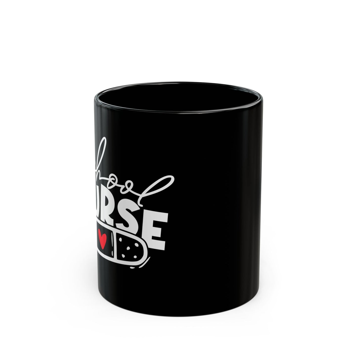 Womens School Nurse Coffee Mug | Nurse Heart Tea Mug | Nursing Life Mug | Nurse Appreciation | Registered Nurse Gift Idea