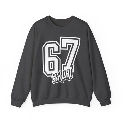Funny Six Seven 6 7 Bruh Meme Sweatshirt | Gen Alpha Slang 6 7 Bruh | Funny Sports Gift For Friend Sweater | Viral Meme Sweatshirt