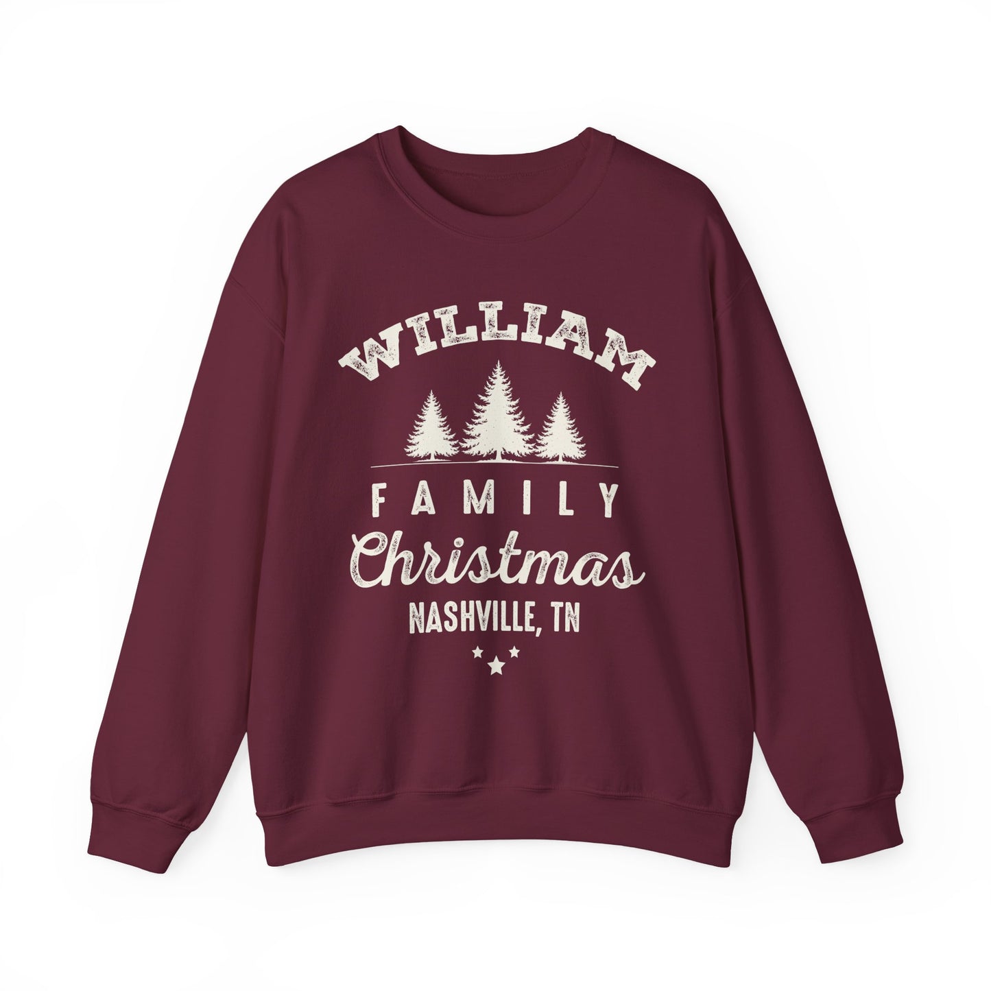 Personalized Family Christmas Sweatshirts | Matching Family Christmas Shirts | Custom Name Christmas Shirt | Adult Unisex & Youth Christmas