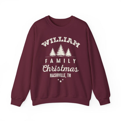 Personalized Family Christmas Sweatshirts | Matching Family Christmas Shirts | Custom Name Christmas Shirt | Adult Unisex & Youth Christmas