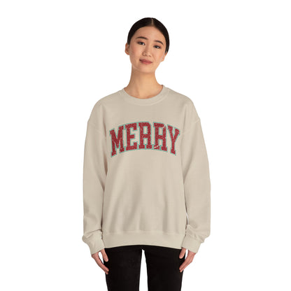 Retro Merry Sweatshirt | Festive Holiday Sweater| Merry Sweatshirt | Christmas Hoodie | Holiday Sweater | Christmas Gift