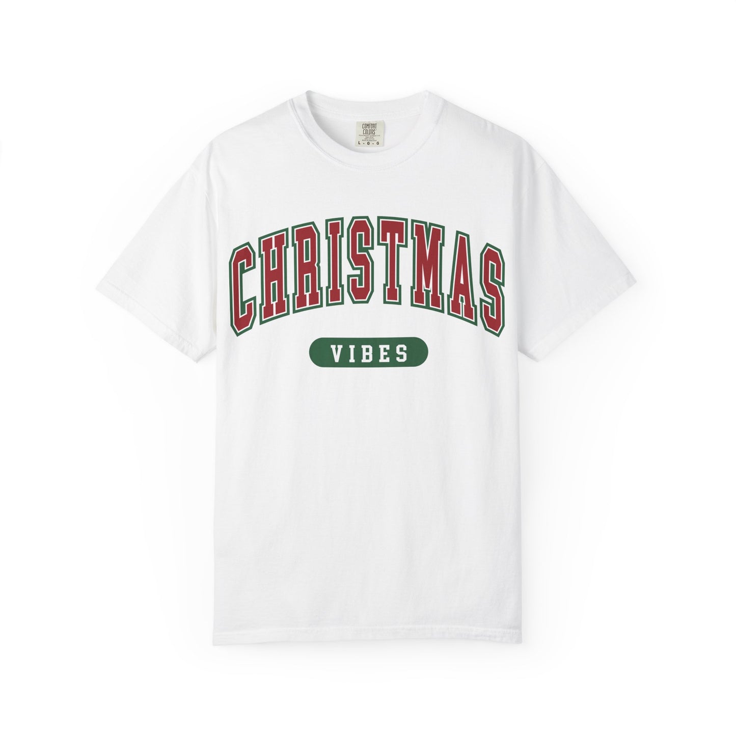 Retro Christmas Vibes T-shirt | Womens Christmas Outfit | Holiday Tees | Womens Xmas Party Gift, Festive Holiday shirt