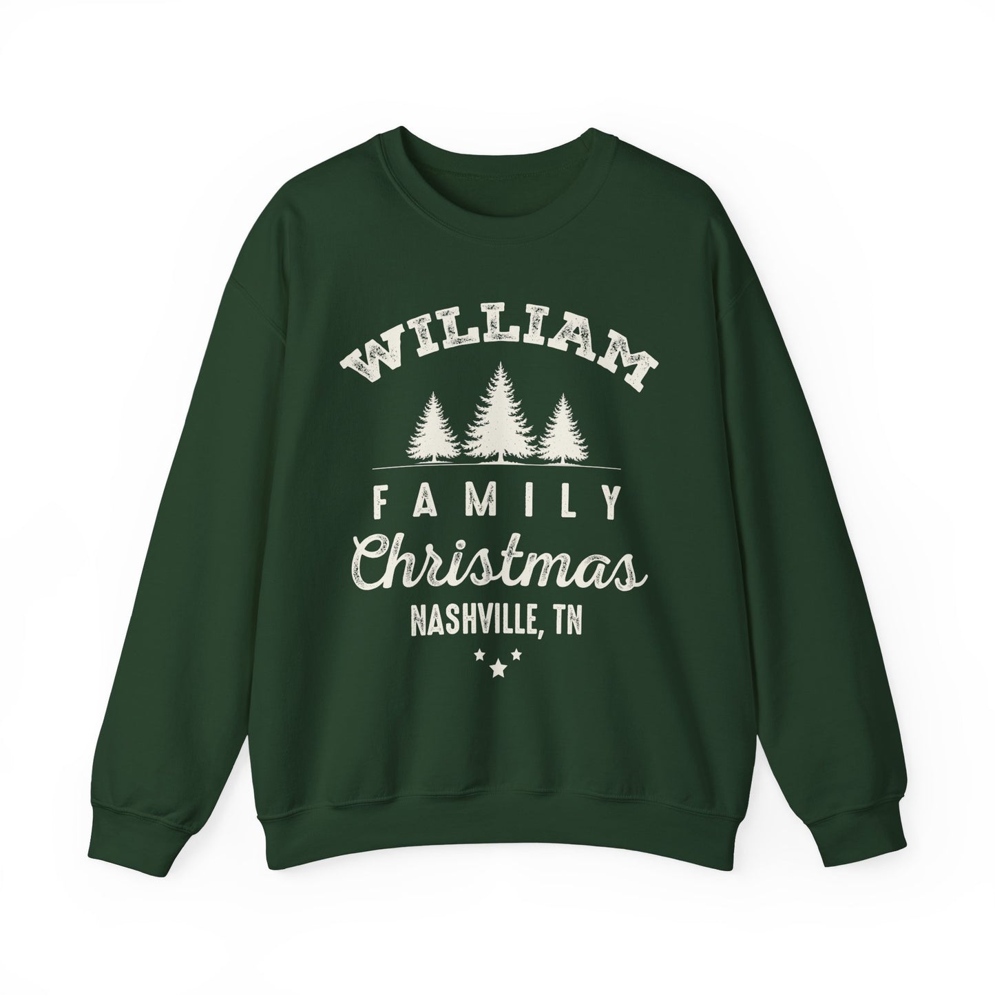 Personalized Family Christmas Sweatshirts | Matching Family Christmas Shirts | Custom Name Christmas Shirt | Adult Unisex & Youth Christmas