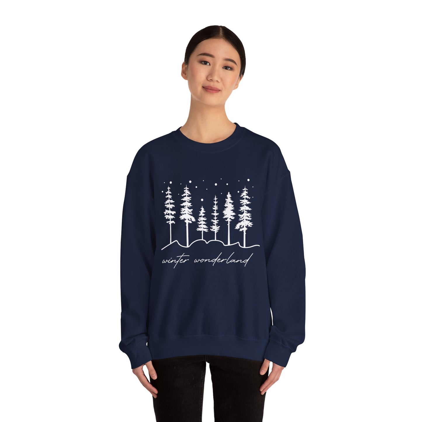 Christmas Trees Winter Wonderland Sweatshirt | Sweater For Women | Winter Gift | Family Xmas Sweatshirt | Winter Lover Top