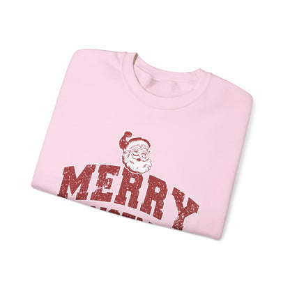 Retro Merry Christmas Santa Sweatshirt | Unisex Holiday Season Sweater | Santa Claus Sweatshirt | Christmas Gift | Christmas Season Top