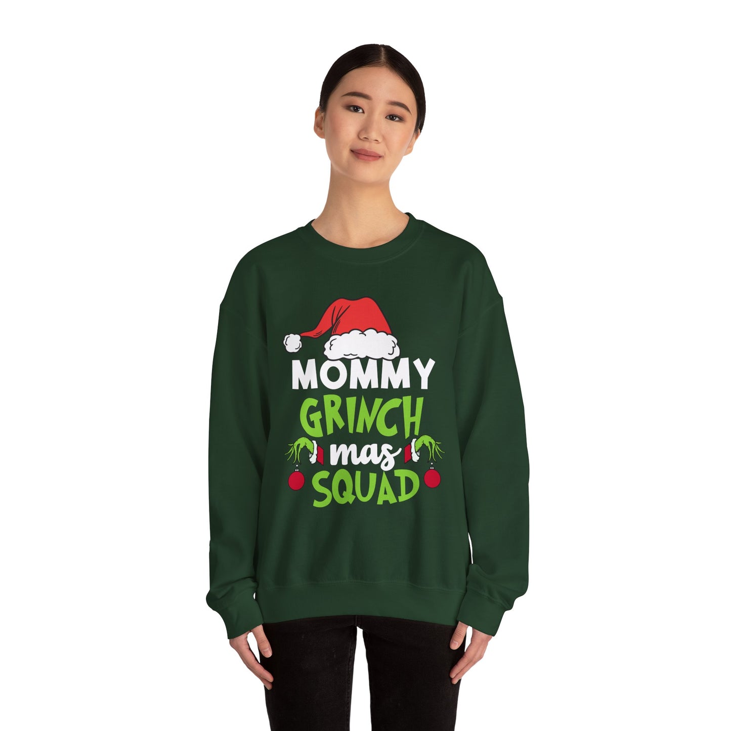 Custom Grinch Mas Family Squad | Christmas Matching Grinch Squad Family Sweatshirt | Personalized Grinch Sewater |