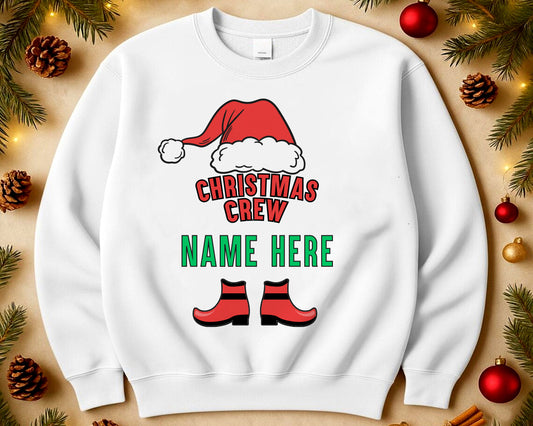 Personalized Christmas Family Crew Shirts, Sweatshirt | Christmas Family Matching Sweatshirt | Couple Christmas Sweaters
