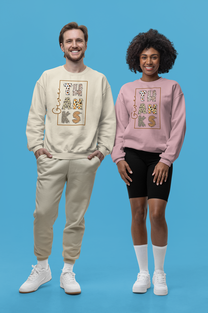 Leopard Turkey Sweatshirt: Cozy Thanksgiving Fall Vibes