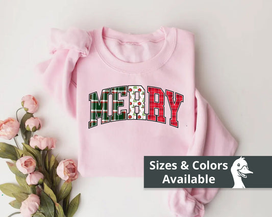 Merry Christmas Sweatshirt | Christmas Family crewneck | Xmas Gift Idea